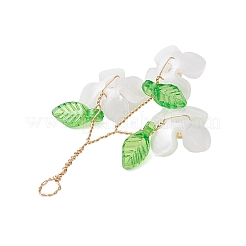 Пластик с подвесками из акрила и медной проволоки&nbsp;PALLOY-JF03601-03