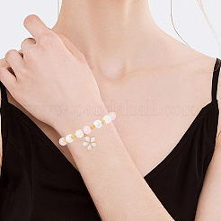 30шт подвески из эмалированного сплава с покрытием из светлого золота&nbsp;ENAM-SC0006-75B