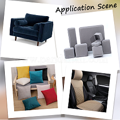 Прямоугольные самоклеящиеся бархатные заплатки&nbsp;AJEW-WH20011-11B