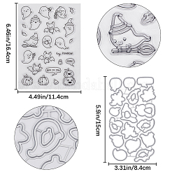 1 шт. прозрачные штампы из ПВХ на тему Хэллоуина DIY-CP0008-83