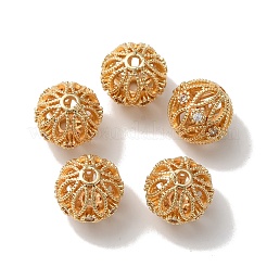 Стойки обшивки латунь микро проложить кубического циркония бусы KK-C020-03LG