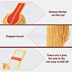 Погоны из нетканого материала с кисточками&nbsp;AJEW-WH0314-705