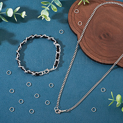 925 серебряное разделенное кольцо для прыжков&nbsp;STER-TA0001-48C