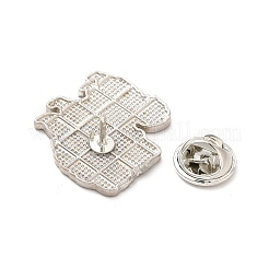 Эмалированная булавка с латунными защелками-бабочками&nbsp;LS-JEWB-A006-01F