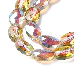 Стеклянные бусины с гальваническим покрытием &nbsp;EGLA-L045-A-HR01