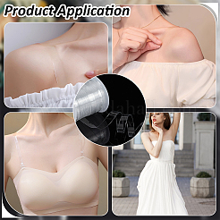 2 рулон 2 стиля невидимый эластичный ТПУ пластиковый прозрачный эластичный плечевой ремень&nbsp;FIND-BC0014-51