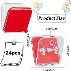 24 шт. самоклеящиеся пружинные зажимы для подвешивания AJEW-FH0002-69