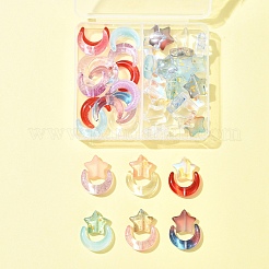 54шт наборы бус лэмпворк и стеклянных бусин ручной работы LAMP-FS0001-14