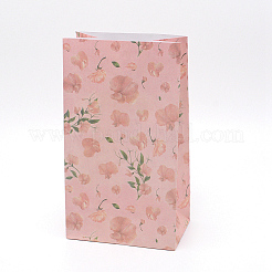 Бумажные пакеты с цветочным узором CARB-WH0009-11A