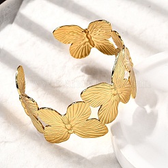 Браслеты-манжеты из нержавеющей стали 304 BJEW-L705-03G