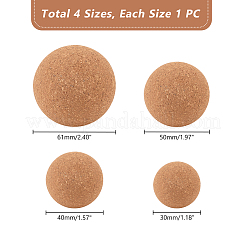 4шт 4 вида пробковых массажных мячей FIND-GA0004-34