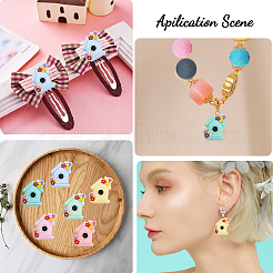 12шт 6 цвета силиконовые бусины SIL-CA0002-45