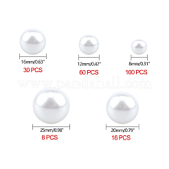 Смола имитация жемчуг бисер RESI-CA0001-06