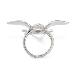 Латунное кольцо-манжета с птицей для женщин&nbsp;RJEW-C102-05P