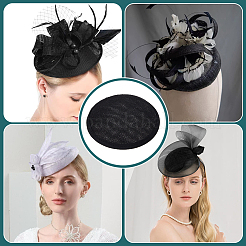 Круглая шляпа-фантаст из искусственной конопли для шляпной мастерской&nbsp;LS-AJEW-WH0472-45A-02