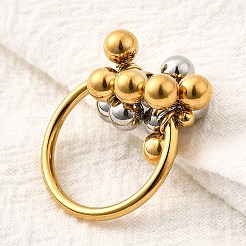 Кольца из нержавеющей стали 304 для женщин&nbsp;RJEW-V014-09GP