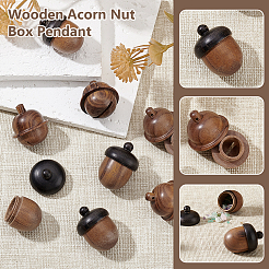 8 шт. 2 стиля подвески-медальоны из натурального дерева&nbsp;WOOD-GA0001-72