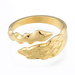 Ионное покрытие (ip) 304 нержавеющая сталь листовые манжетные кольца&nbsp;RJEW-N038-125LG