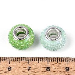 Европейские бусины из смоляных страз с большим отверстием&nbsp;OPDL-T003-01E