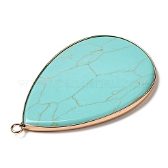 Большие подвески из натурального и синтетического смешанного драгоценного камня&nbsp;G-R492-02G