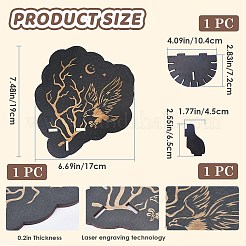 Держатели маятника для биолокации из древесины тополя AJEW-WH0377-012