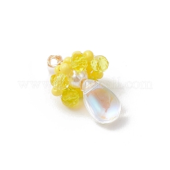 Подвески из стеклянных бусин в виде медуз&nbsp;PALLOY-MZ00706-03