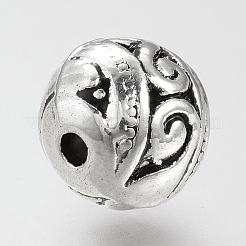 Сплавочные овальные бусины тибетского стиля &nbsp;TIBE-S310-070AS-LF