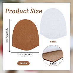 6 пара войлочных противоскользящих накладок для обуви для боулинга&nbsp;FIND-OC0013-73B