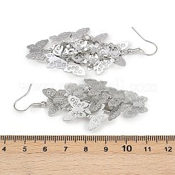 Серьги-бабочки из нержавеющей стали 430&nbsp;EJEW-A137-05P