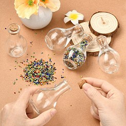 15 шт. стеклянная бутылка для контейнеров для бусин AJEW-YW0001-53A