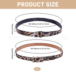 2 шт. 2 стиля резинки для шляп из искусственной кожи&nbsp;DIY-CA0007-56