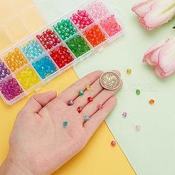 560шт 14 стиля прозрачные акриловые бусины&nbsp;TACR-AR0001-18