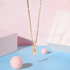 925 серебряное ожерелье с подвеской в виде котенка JN427C