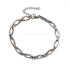Браслеты-цепочки с полыми звеньями из нержавеющей стали 304 для мужчин BJEW-JB12294-02