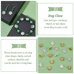 80 шт. 2 цвета бусины из сплава в тибетском стиле&nbsp;FIND-PH0005-72