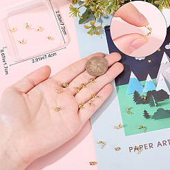 300 шт. 3 стиля латунных бусин KK-BBC0015-71