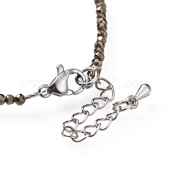 Браслеты из натурального пирита&nbsp;BJEW-JB04555-02