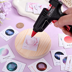 8 пакет 4 стиля многоцветная бумажная сургучная печать штамп иллюстрированная карточка для сургучной печати монеты AJEW-CP0007-63