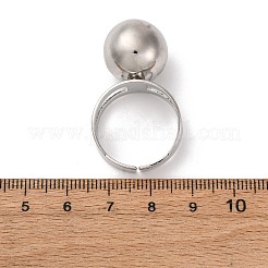 Латунь манжеты кольца RJEW-D323-01P