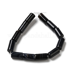 Натуральный черный агат бисер нитей&nbsp;G-H295-E01-01