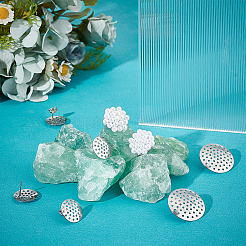 60 шт. фурнитура для сережек-гвоздиков из нержавеющей стали 304 2 размера STAS-UN0052-43