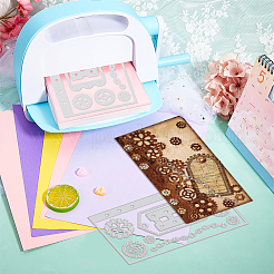 Углеродистая сталь разрезает трафареты DIY-WH0309-2043