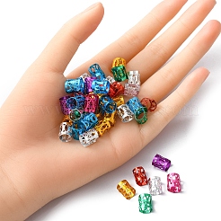 200шт алюминиевые дреды бусины украшение для волос ALUM-YW0001-04