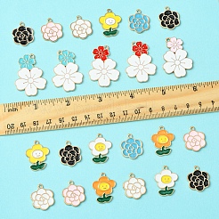 28шт 10 стиля подвески из сплава с эмалью&nbsp;ENAM-FS0002-16