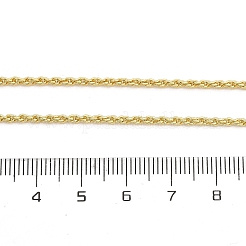 Ожерелья из латунной веревки толщиной 2 мм для мужчин и женщин&nbsp;NJEW-G160-18G