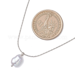 Подвеска из натурального культивированного пресноводного жемчуга с рисом&nbsp;NJEW-JN05831