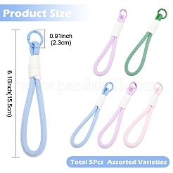 5 шт. плетеных нейлоновых ремней&nbsp;AJEW-YW0002-04