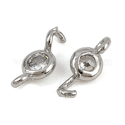 Латунные подвески из прозрачного кубического циркония KK-H078-09C-P