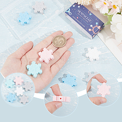 10 шт. 5 цвета пищевые экологически чистые силиконовые бусины SIL-SC0001-92