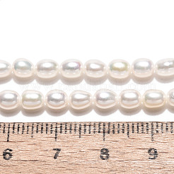 Нити из натурального культивированного пресноводного жемчуга PEAR-N024-04-4AB